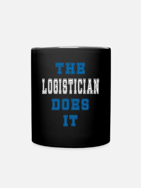 The Logistiker does it Logistiker Geschenk - Full Colour Mug - black