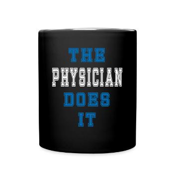 The Physiker does it Physiker Geschenk - Tasse einfarbig - Schwarz - Vorne