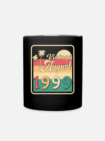 1999 August Retro - Tasse einfarbig - Schwarz