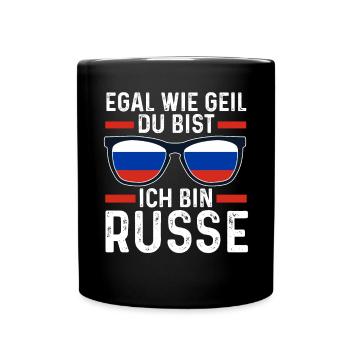 Russen Russisches Russland - Tasse einfarbig - Schwarz - Vorne
