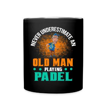 Cool Padel Papa Joueur de Padel Père - Mug uni - noir - Devant