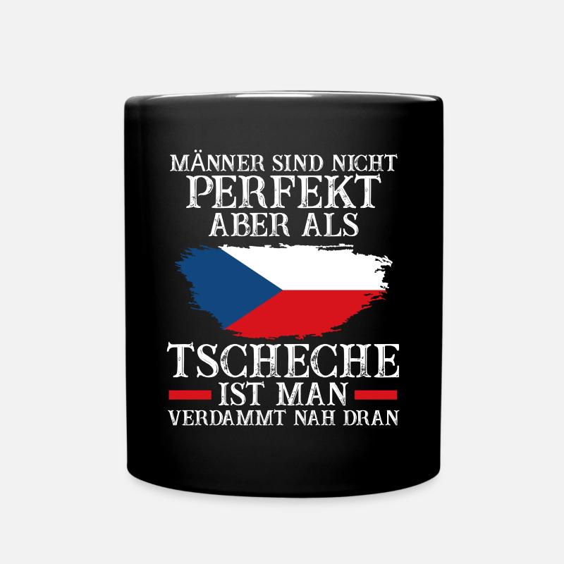 Tschechien Tscheche Tschechisches - Tasse einfarbig - Schwarz