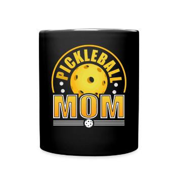 Cool Pickleball Mom Pickleball Player Mama - Full Colour Mug - black - Front