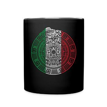Quetzalcoatl Ouroboros Schla à plumes aztèque - Mug uni - noir - Devant