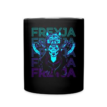 Freyja Freya Nordische Göttin Nordische Göttin - Tasse einfarbig - Schwarz - Vorne