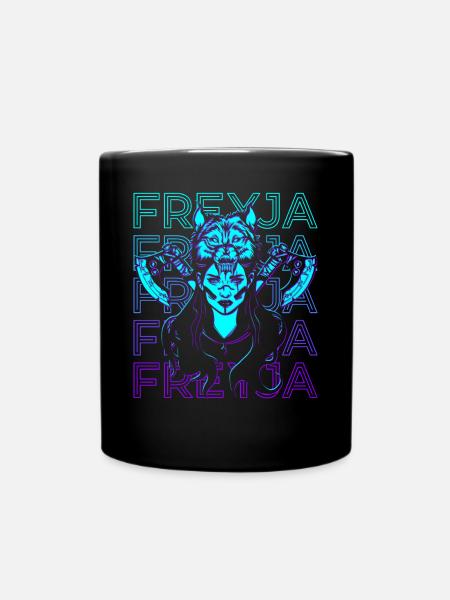 Freyja Freya Nordische Göttin Nordische Göttin - Tasse einfarbig - Schwarz