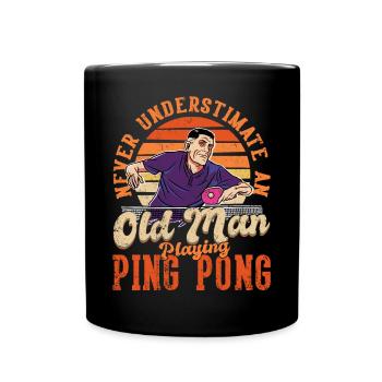 Cool Ping Pong Papa Joueur de Ping Pong Père - Mug uni - noir - Devant