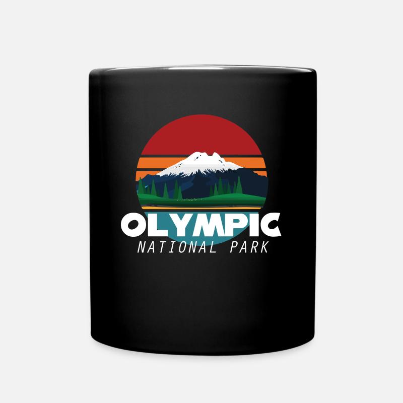 Nationalpark Olymp Washington Wildlife - Tasse einfarbig - Schwarz