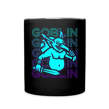 Kobold Hobgoblin Retro - Tasse einfarbig - Schwarz - Vorne