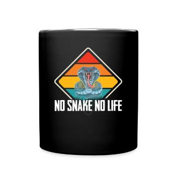 Snake Boa Constrictor Cobra Zoo - Full Colour Mug - black - Front
