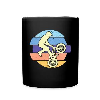 Bike Retro Bike Trip Tour Nature - Full Colour Mug - black - Front