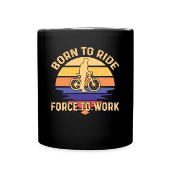 Mountain Bike Bike Bike Cycling - Full Colour Mug - black - Front