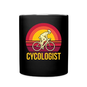 Cycologist Rennrad Bike Radsport Fahrrad - Tasse einfarbig - Schwarz - Vorne