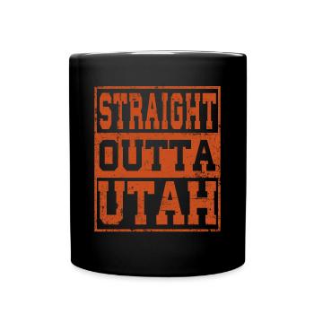 Utah disant drôle Utah Cadeau - Mug uni - noir - Devant