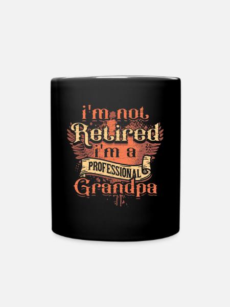 Großvater Ruhestand Opa Geschenk - Tasse einfarbig - Schwarz