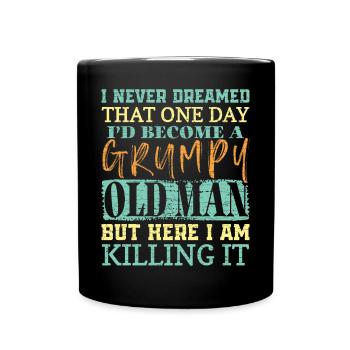Großvater Geschenk Opa Geschenkidee - Tasse einfarbig - Schwarz - Vorne
