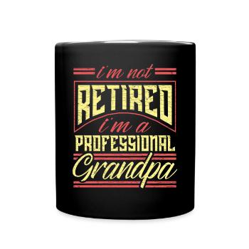 Großvater Geschenk Opa Lustig - Tasse einfarbig - Schwarz - Vorne