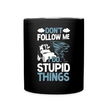 Storm Chaser Hurricane Meteorology - Tasse einfarbig - Schwarz - Vorne