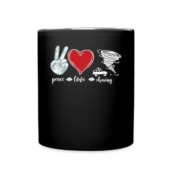 Storm Chaser Hurricane Meteorology - Tasse einfarbig - Schwarz - Vorne