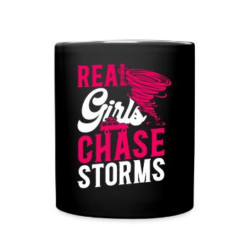 Storm Chaser Hurricane Meteorology - Tasse einfarbig - Schwarz - Vorne