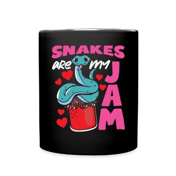 Serpent Serpent Serpent Les Serpents Sont Ma Confiture - Mug uni - noir - Devant