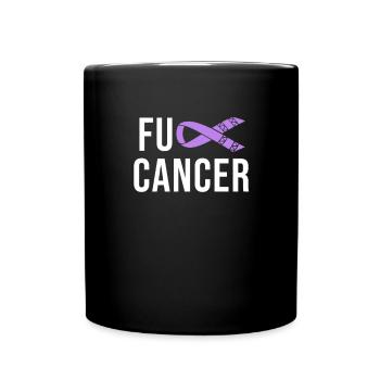Krebs Hoden Hodenkrebs - Tasse einfarbig - Schwarz - Vorne