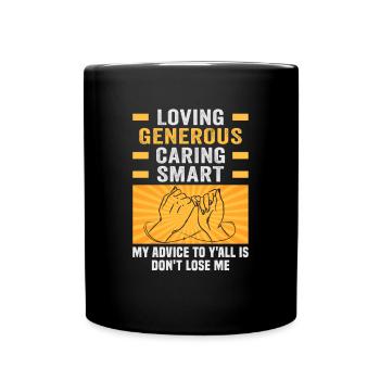 Friendship gift for good friend - Full Colour Mug - black - Front