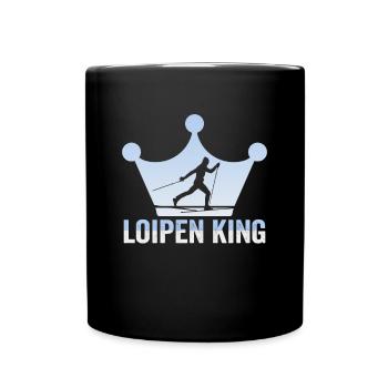 Cross-country biathlon cross-country skiers - Full Colour Mug - black - Front