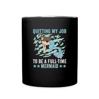 Beach holiday by the sea Design beach motif - Full Colour Mug - black - Front
