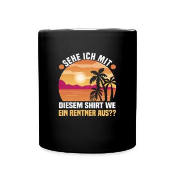 Retirement Gift idea Pension Work colleague - Full Colour Mug - black - Front