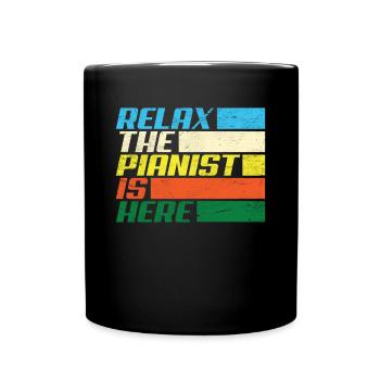 Funny Piano Player Piano Piano Pianist - Full Colour Mug - black - Front
