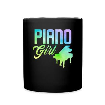 Funny Piano Player Piano Piano Pianist - Full Colour Mug - black - Front