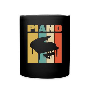Funny Piano Player Piano Piano Pianist - Full Colour Mug - black - Front