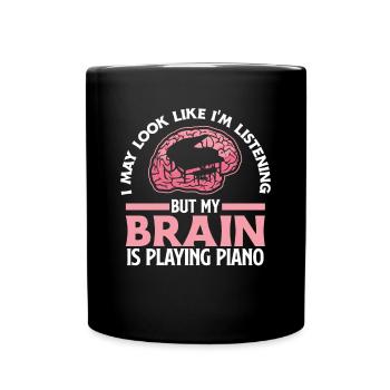 Funny Piano Player Piano Piano Pianist - Full Colour Mug - black - Front