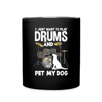 Cadeau de batteur de batterie - Mug uni - noir - Devant