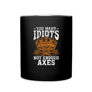 Wikinger - Tasse einfarbig - Schwarz - Vorne