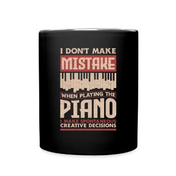 Funny Piano Player Piano Piano Pianist - Full Colour Mug - black - Front