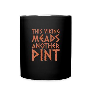 Wikinger Viking Vikings Odin Walhalla Geschenk - Tasse einfarbig - Schwarz - Vorne
