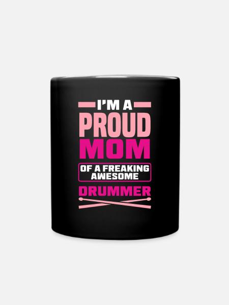 Schlagzeug Schlagzeuger Geschenk - Tasse einfarbig - Schwarz