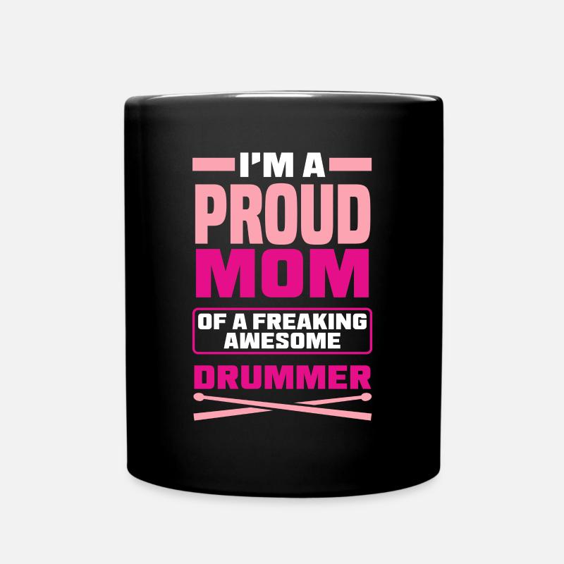 Schlagzeug Schlagzeuger Geschenk - Tasse einfarbig - Schwarz