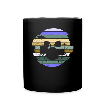 Cadeau de batteur de batterie - Mug uni - noir - Devant
