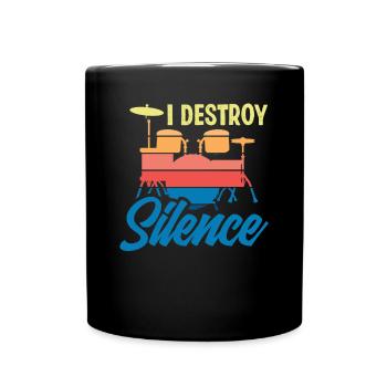 Cadeau de batteur de batterie - Mug uni - noir - Devant