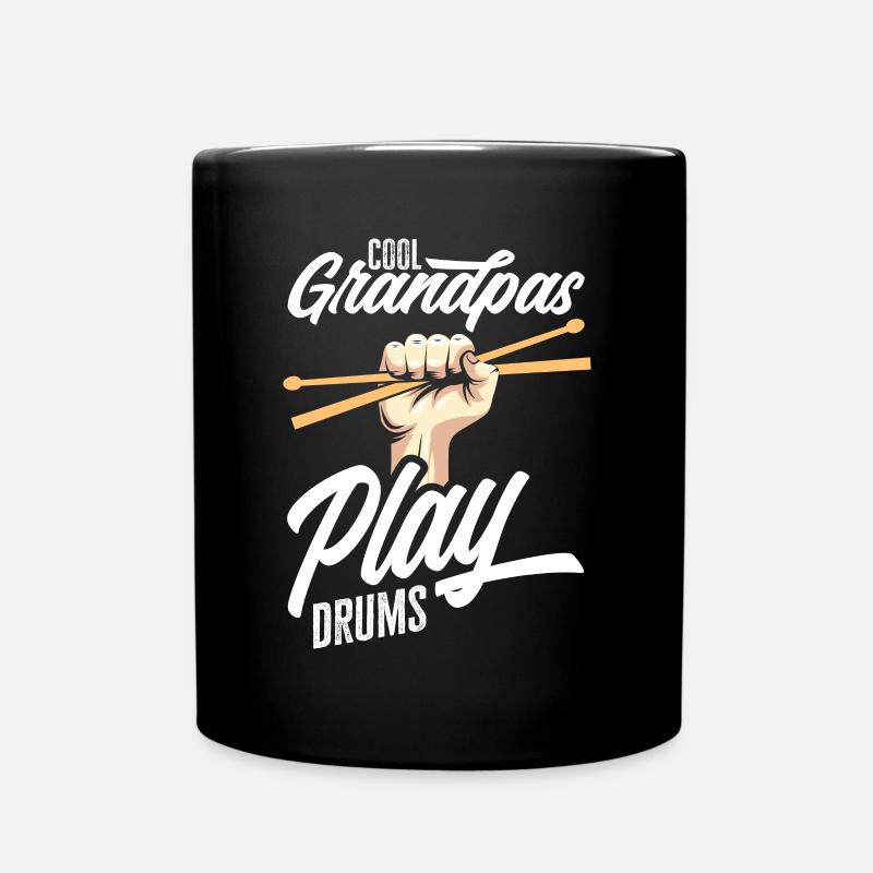Schlagzeug Schlagzeuger Geschenk - Tasse einfarbig - Schwarz