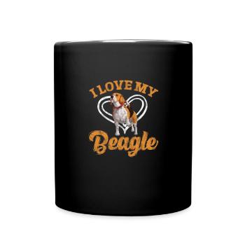 Beagle - Full Colour Mug - black - Front