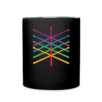 Cadeau de batteur de batterie - Mug uni - noir - Devant
