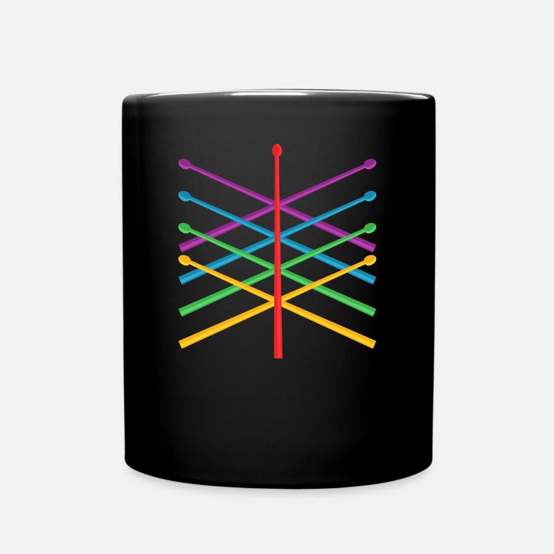 Schlagzeug Schlagzeuger Geschenk - Tasse einfarbig - Schwarz