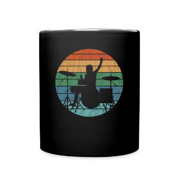 Cadeau de batteur de batterie - Mug uni - noir - Devant