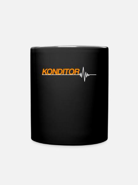 Konditor - Tasse einfarbig - Schwarz