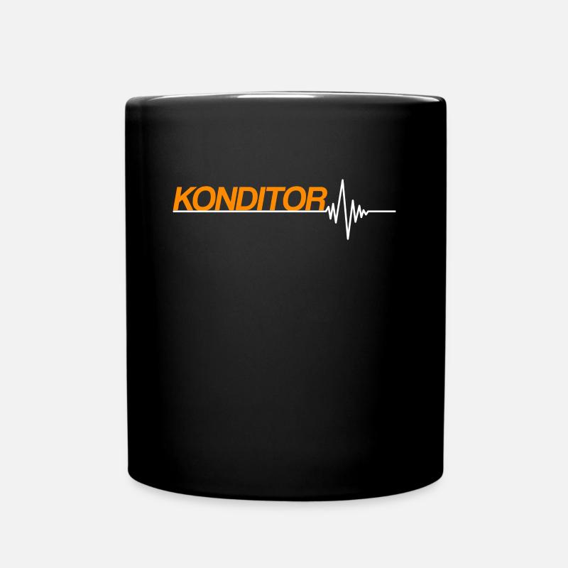 Konditor - Tasse einfarbig - Schwarz