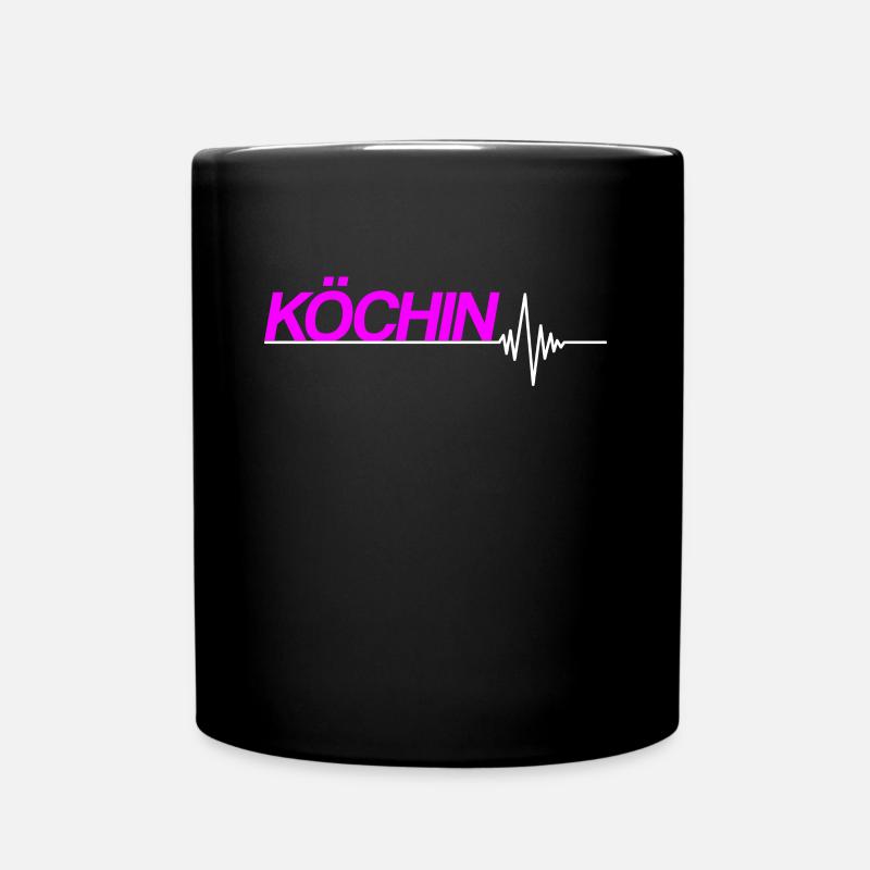 Köchin - Tasse einfarbig - Schwarz